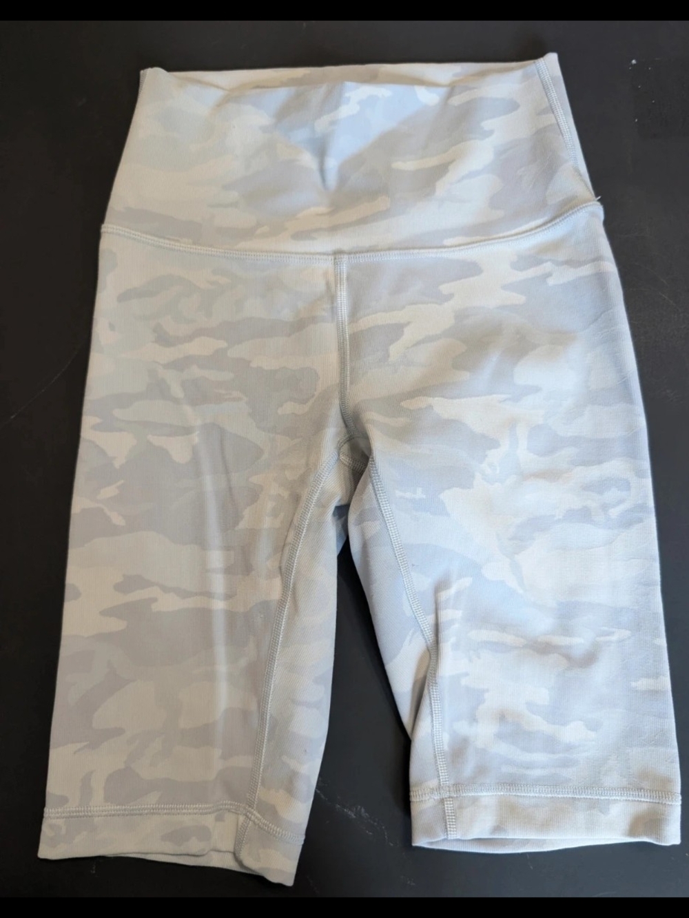 lululemon athletica Kids Camo Bike Shorts in Light Gray and White
